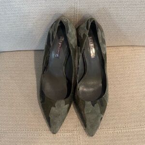 BCBGeneration Green Camouflage Heels